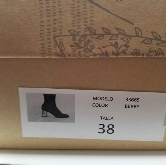 New Free People Spectrum Berry Sock Ankle Boots 38 - Picture 8 of 10